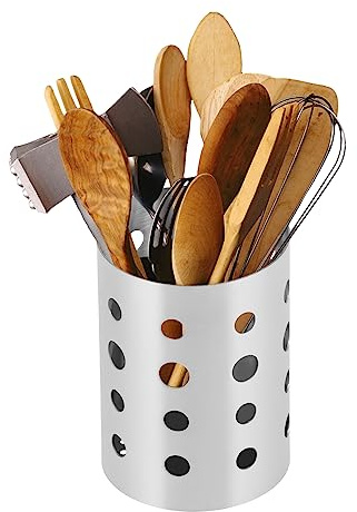 Stainless Steel Chopstick Holder with Drainer for Forks Spoons Kitchenware