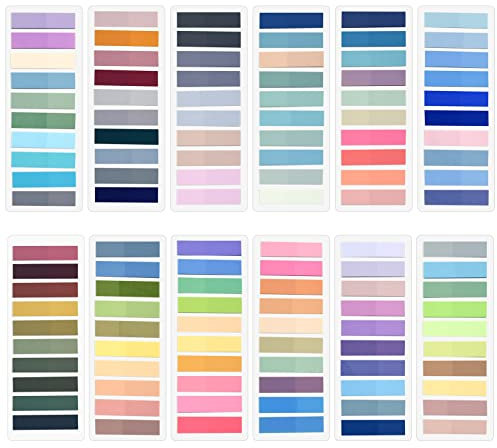2400 Stück Index Haftnotizen Tabs, Seite Marker Pagemarker Set Flaggen Index Bunt Dünn Plastik Haftstreifen Pastell Set Sticky Tabs Aesthetic Seitenmarkierung Klebemarkierungen Haftmarker