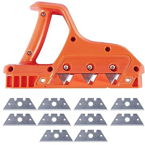 Leefasy Triple Planer, Hand Tools Gypsum Board Cutter, Corner Drywall Edge Finishing Tool, Woodworking Portable Plasterboard Edger, 60 Degree