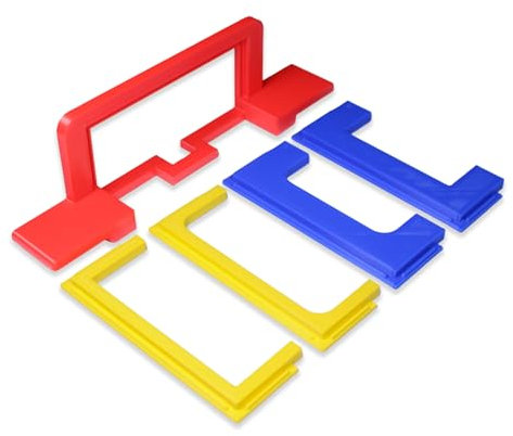 Decoralin Door Hinge Jig Router Template for 76mm & 102mm (3 and 4 inch) Hinges Ideal Tool for DIY and Woodworkers