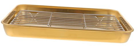 LABRIMP 1set Teglie Inossidabile Antiderente per e Scolatura per Barbecue Ristoranti e Domestiche