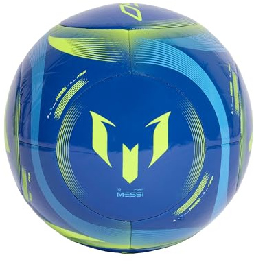 adidas Unisex Messi Club Ball, Royal Blue/Semi Blue Burst/Solar Yellow, 5