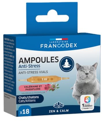 Francodex - Ampoules Anti-Stress 18 x 1 ML pour Chatons et Chats