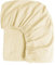 Boqingzhu Muslin Baumwolle Spannbettlaken 140x200cm Beige Creme Weiß Atmungsaktiv Weich Spannbetttuch Oeko-Tex Zertifiziert Kühlend Sommer Bettlaken für 25 bis 30cm Matraze