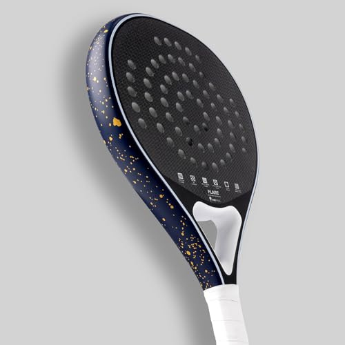 VIBEPADEL Flare Padel Racket Intermediate Advanced for Power, Speed and Manoeuvrability | Padel Rackets for Adults with Carbon Frame and VIBE EVA C-CORE | Paddle Tennis Racket