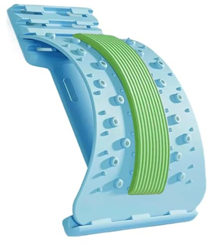Camilla de espalda con soporte ajustable de 3 niveles | Tabla de crujido lumbar ajustable, diseño ergonómico, ideal para yoga, fitness y ejercicios en casa, para aliviar el dolor, relajar y liberar