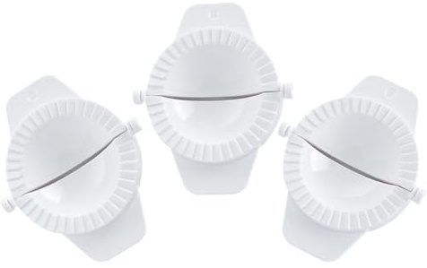 YARNOW Molde para Hacer Empanadillas de 3 Piezas de Pp, Herramienta Manual Compacta para Prensar Masa Adecuada para Usuarios de DIY y Principiantes