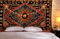 raajsee Sonne und Mond Wandteppich Mandala Golden, Boho Wand Deko Wandtuch, Aesthetic Room Décor Tapisserie,Wandbehang Tapestry 52x60 inch