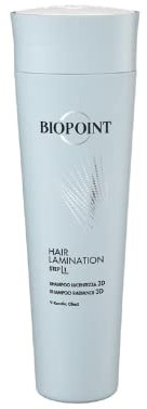 Biopoint Hair Lamination - Shampoo Lucentezza 3D, per Capelli Sfibrati e Danneggiati, Dona Idratazione, Morbidezza e Luminosità Effetto Specchio, 200 ml
