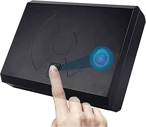 Caja Fuerte para Armas Caja Fuerte For Pistolas, Placa De Acero Laminado En Frío Con Llave De Repuesto, Cajas Fuertes Portátiles For Almacenar Dinero, Objetos De Valor, Joyas, Uso Doméstico, Coche Y O