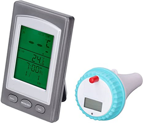 Digitales Wasserthermometer, Kabelloses Poolthermometer mit Wasserdichtem Ring, Whirlpools, Teich-Testkits für Badewasser Spa