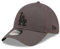 New Era MLB Fan Kappe Los Angeles Dodgers dunkelgrau Cap LA Logo gebogener Schirm geschlossene Rückseite Baseball - L-XL (7 1/8-7 5/8)