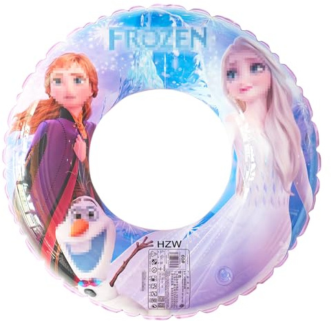 Oirigaga Froze Eisa Princess Anello da nuoto per bambini, gonfiabile, per 3 – 6 anni, Froze Eisa Princess Swimming Ring Floating WasserReifen Cartoon Anime, Pool Wasserring Spielzeug für Mädchen