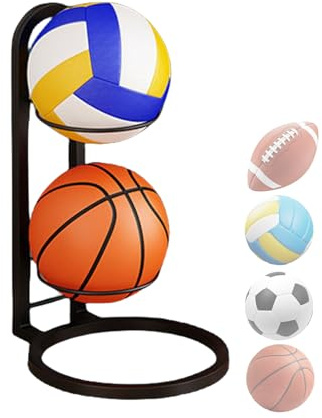 Generico Basketracket, Basketställ - Fotbollsställ - Multifunktionell Bollhållare, Bollförvaring För Sovrum, Vardagsrum, Garage