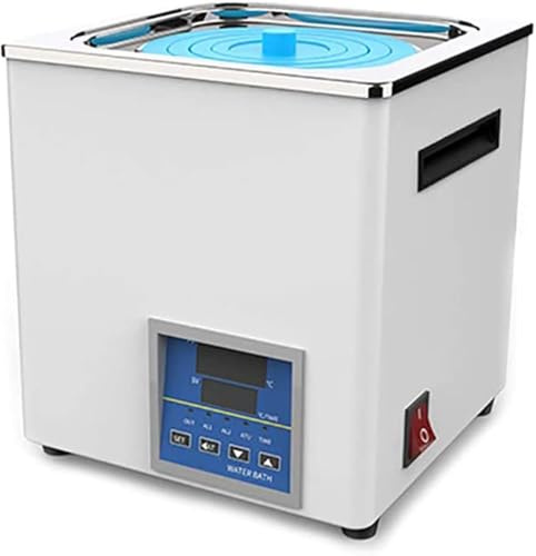 Digitalt vattenbad, innertank i rostfritt stål, temperaturintervall +10-100°C, hög precision 0,01 °C skärm, laboratorieutrustning