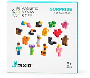 PIXIO ÜBERRASCHUNG - Kleine Magnetblöcke im Pixel-Art-Style mit kostenloser App - 0,6 cm Kunststoffwürfel mit 6 Magneten im Inneren - Spielzeug mit offenem Ende - Kreatives Spielzeug für