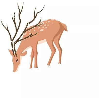 SHMAZ Handbemalter Sika-Hirsch-Lichtschalter-Ausgangsdekoration-Abziehbild-Wand-Aufkleber