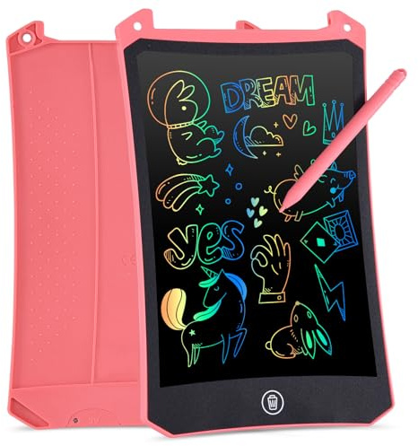 Geschenk Mädchen 3 4 5 6 7 8 9 Jahre,Adventskalender Füllung Kinder Weihnachtsgeschenke Spielzeug LCD Schreibtafel 8,5 Zoll Maltafel Zaubertafel Spiele