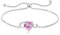 YL Herz Armband 925 Sterling Silber Weißgold Plattiert Unendlichkeit Armband Oktober Geburtsstein Turmaline Schmuckgeschenke für Damen Mutter Freundin Frau