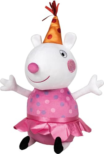 Schmidt Spiele 42832 Peppa Pig Luzy Curl Party 38 cm Plush Figure, Multi-Colour