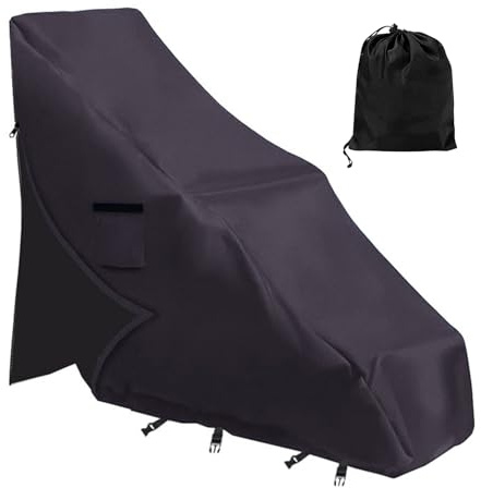 Fundas para Sillas Tumbona de Piscina - Funda Protectora para Sillón Elevable de Piscina - Tela Oxford 600D Impermeable Protección Muebles Exterior Bloqueo Solar para Jardín Terraza Playa Sol