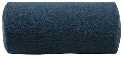 OHS Inflatable Bolster Pillow, Lightweight Compact Sun Lounger Cushion with Microfibre Cover Neck Roll Pillows for Head & Back Support Outdoor Cushions Travel Pillow Poolside Beach Accessories, Navy