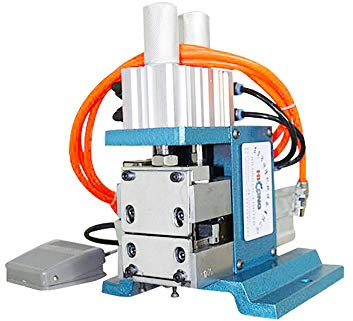 CGOLDENWALL Spellafili pneumatica 3F Macchina spelatrice elettrica a gas Semi-automatica Cavo multi-core Linea di taglio del filo Twisting Machine (305)