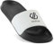 Dare2B Men's Arch Sliders Slide Sandal, Black White, 7 UK