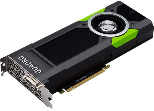 Nvidia Quadro P5000 16GB GDDR5 288GBps 2560 CUDA Core 180W PCI Express 3.0 x16 4 DP 1.4 y DVI-I DL Tarjeta gráfica - Negro - Kit OEM