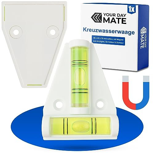 Nivel T Tipo Spirit, magnético, Nivel Práctico Pequeño Cruzado, Furgonetas, Bidireccional Autocaravana, Rampa De leveling Caravana, con imán, Accesorios De Furgoneta Camper, Mini Spirit Level