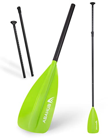Abahub SUP Paddles - 3 Piece Adjustable Stand up Paddle | SUP Paddles, Aluminum Alloy PU Coated Shaft 68 - 84, Black/Blue/Green/Orange/Red/Yellow Plastic Nylon Blade