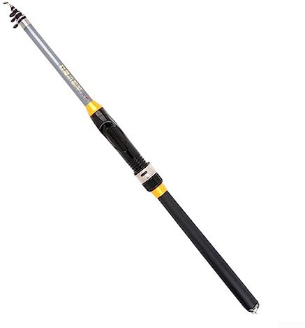 Angelrute mit weichem Schwanz, einziehbar, kleines Floß, tragbare Angelrute, Fiberglas, große Reichweite zum Angeln (1,5 m)