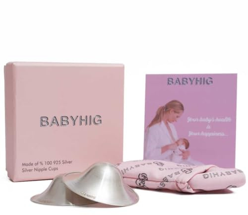The Orginal Silver Nursing Cups – Silver Nipple Shields for Breastfeeding - Nipple Guards Protector for Breastfeeding - Nipple Shields for Nursing Newborn – Nickel Free – 925 Silver