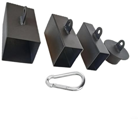 Gettimore Grepptränings klemmblock set fjäderstålstärkare för kabelmaskin remskivsystem (Fyrkantig 8x6 cm)