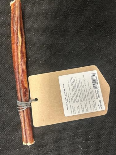 Nerbo di Toro Inodore per Cani, Snack Masticabile Naturale, Ricco di Proteine 4 pz. 20 cm (spessore 2 cm)