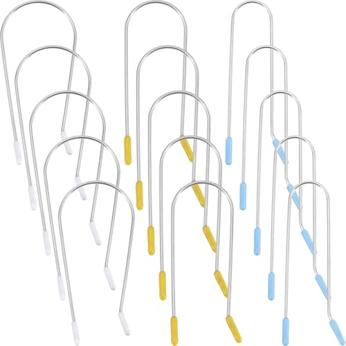 PLAFOPE 24 Clips de Fixation pour Bigoudis Chauffants en Acier Inoxydable, Design Simple et Pratique, pour Coiffure et Mise des Cheveux