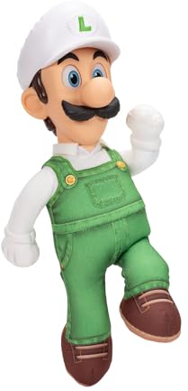 Der Super Mario Galaxy Movie – 38 cm bewegliches Plüschfigur – Feuer-Luigi