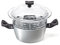 Moneta Vaporiera Connection Base 20cm- Casseruola e vaporiera in alluminio, antiaderente e resistente, 100% Made in Italy