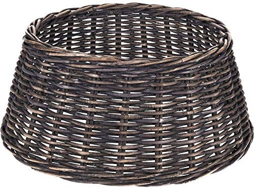 Weidenkorb, Weihnachtsbaumschmuck, extragroß, Schwarz