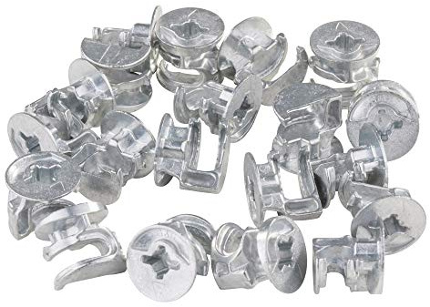 100 x Giunto Eccentrico Vite Scatola Eccentrica Cornettore per Mobili 19-20mm