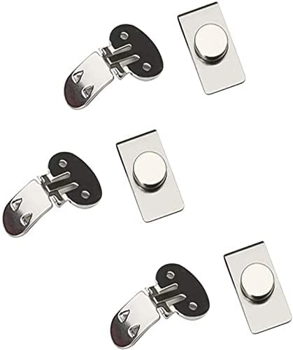 Soporte magnético invisible para corbata, pin magnético de solapa de acero inoxidable, clip de corbata magnético para hombres, regalos para el día de San Valentín, día del padre, Acero inoxidable.