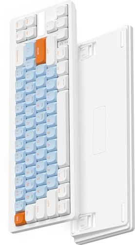 MAGIC-REFINER RKL680 Ultradünne Kabellose Mechanische Gaming-Tastatur, Dual-Mode 2.4GHz Wireless/Bluetooth, Apex Pro Mini 60% Prozent Tastatur Low Profile Braune Schalter für PC/Window/Mac, QWERTY US