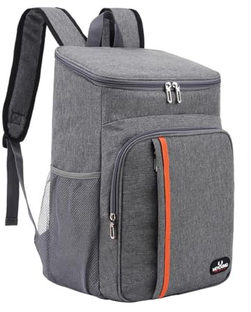 Sac à dos réfrigérant isolé, sac à dos réfrigérant étanche de 18 litres, sac à dos de pique-nique, sac thermique pour déjeuner, camping, randonnée, déjeuner