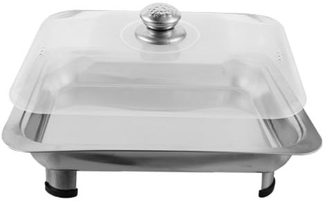 ULTECHNOVO Plato De Calentamiento Inoxidable Para Buffet Tapa y Soporte Para Catering