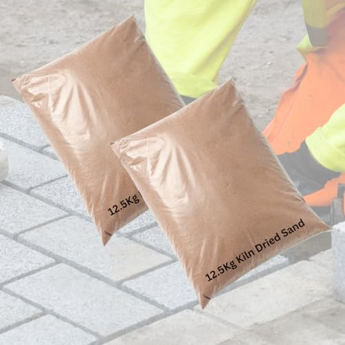 Kiln Dried Silica Sand for Block Paving and Patio Joints, Fine Aggregate, 25kg Bag