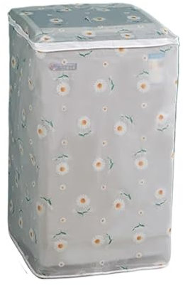 Housse Pour Lave-Linge Housse de protection solaire PEVA for Machine à laver, 2 pièces, étui étanche, veste de protection for Machine à laver, ouverture sur le dessus Pour Un Usage Domestique(Top cove