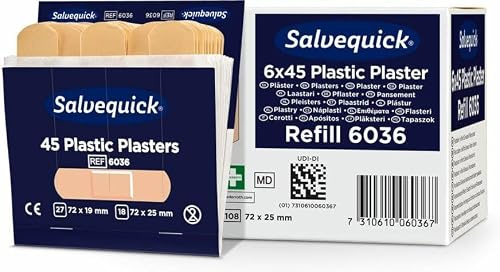 Salvequick Plåster i Plast - Flexibla, Högkvalitativa, Allergitestade