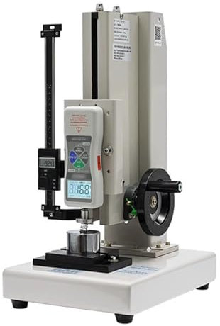 Digital Force Gauge Stand with Wheel-Operated Manual Push Pull, USB Data Output for Lab Tension Tests