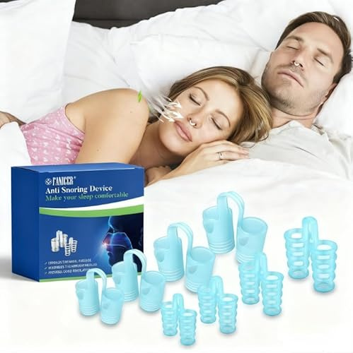 8 Pezzi Dilatatore Nasale, Facile da Indossare e Rimuovere, Morbido Materiale per Pelle Delicata, Aiuta a Migliorare la Qualità del Sonno, Adatto per Coppie e Famiglie