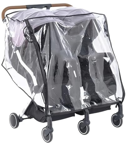 Acunny Protector de lluvia para cochecito de bebé, transpirable y resistente al viento, protección contra la intemperie y la nieve, para exteriores, uso diario, compras, paseos, invierno y verano